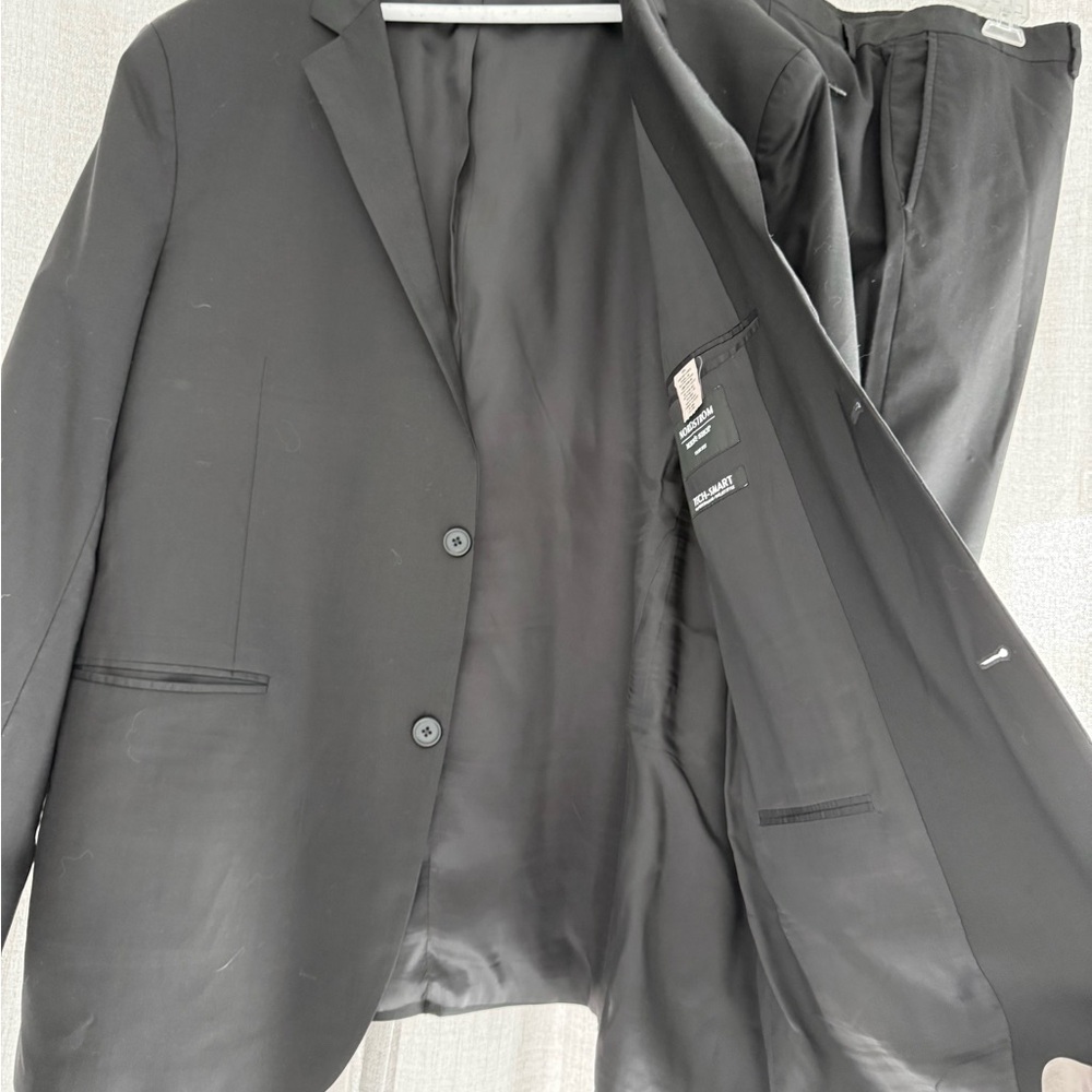 Nordstrom Tech Smart Men’s Black Suit, 50L - Picture 2 of 11